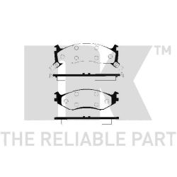 Stabdžių trinkelių rinkinys, diskinis stabdys NK 229306
