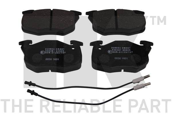 Stabdžių trinkelių rinkinys, diskinis stabdys NK 229953