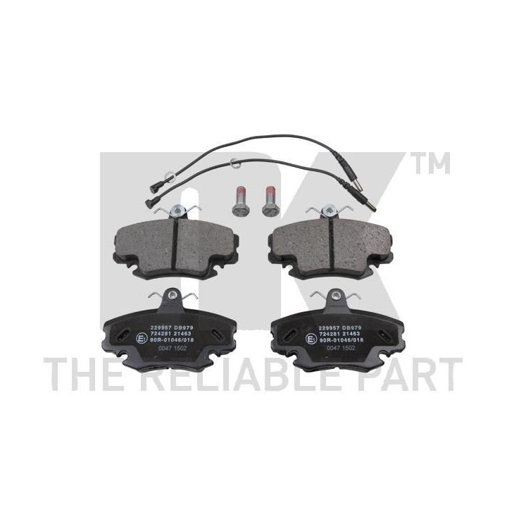 Stabdžių trinkelių rinkinys, diskinis stabdys NK 229957