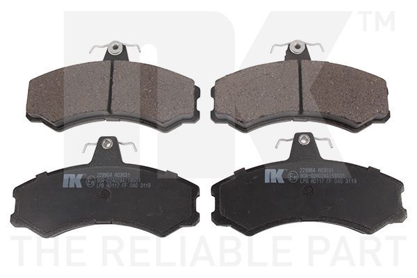 Stabdžių trinkelių rinkinys, diskinis stabdys NK 229964