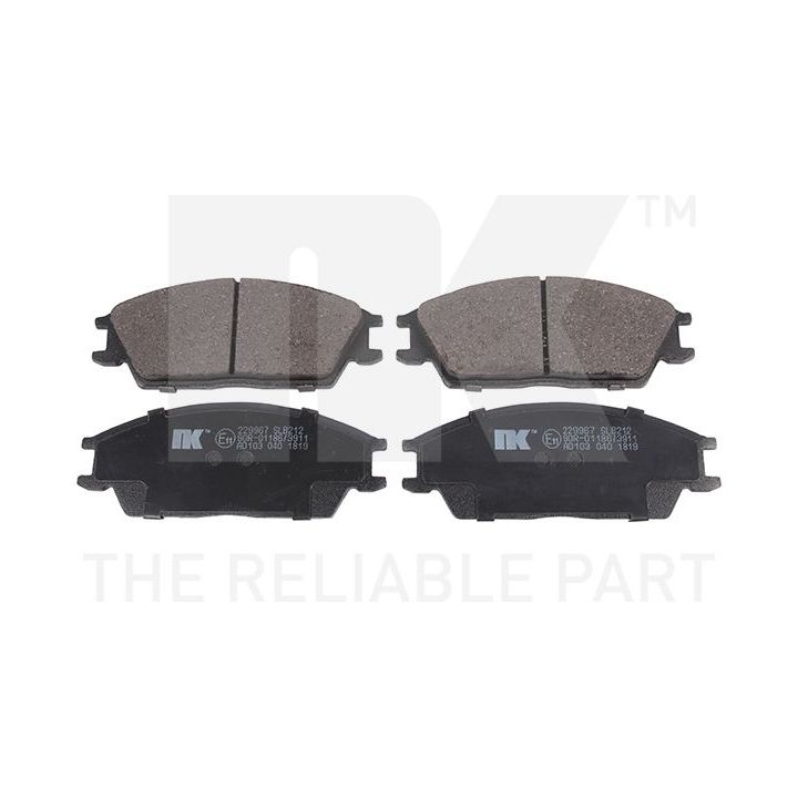 Stabdžių trinkelių rinkinys, diskinis stabdys NK 229967