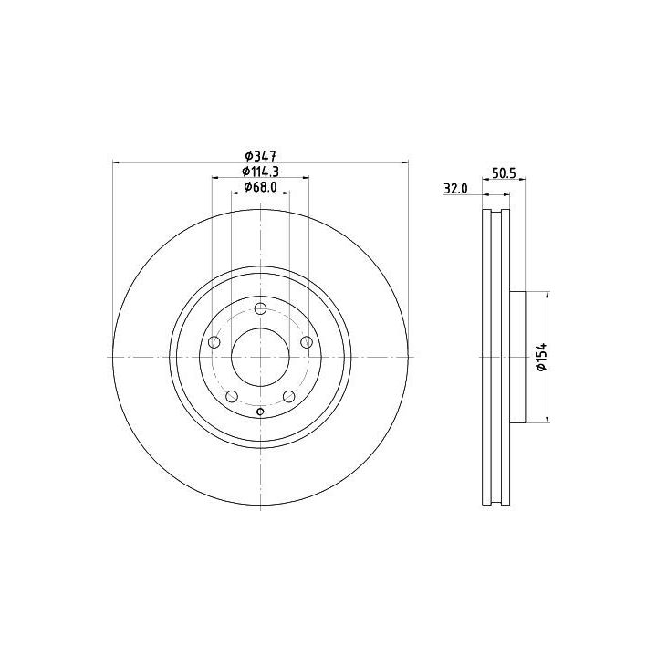 Stabdžių diskas HELLA 8DD 355 135-271