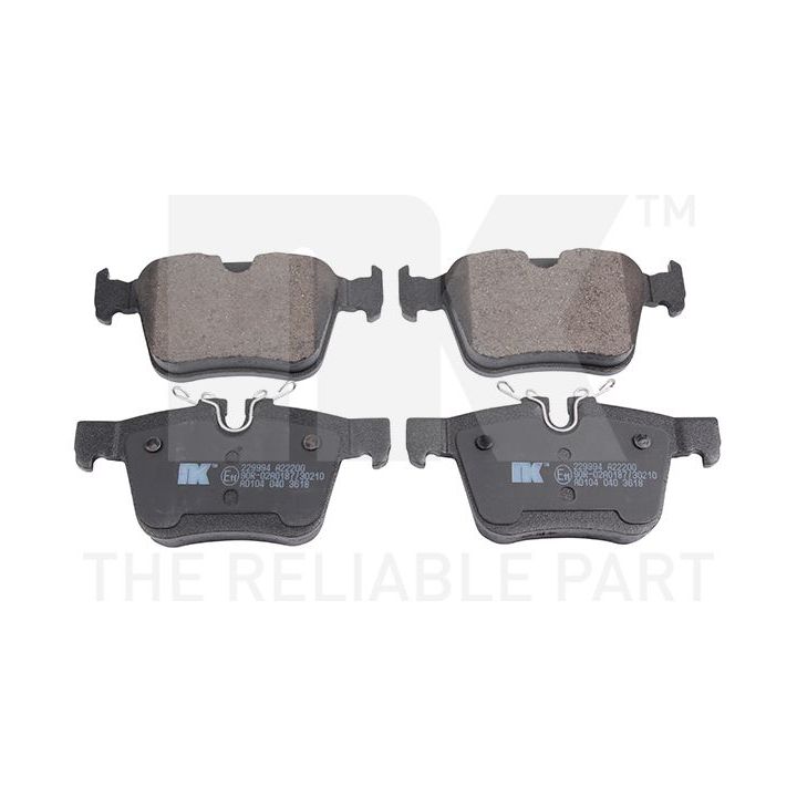 Stabdžių trinkelių rinkinys, diskinis stabdys NK 229994