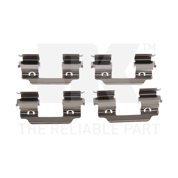 Priedų komplektas, diskinių stabdžių trinkelės NK 7915648