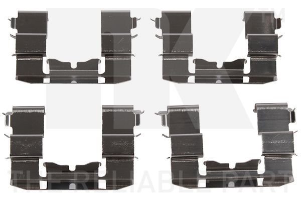 Priedų komplektas, diskinių stabdžių trinkelės NK 7922184