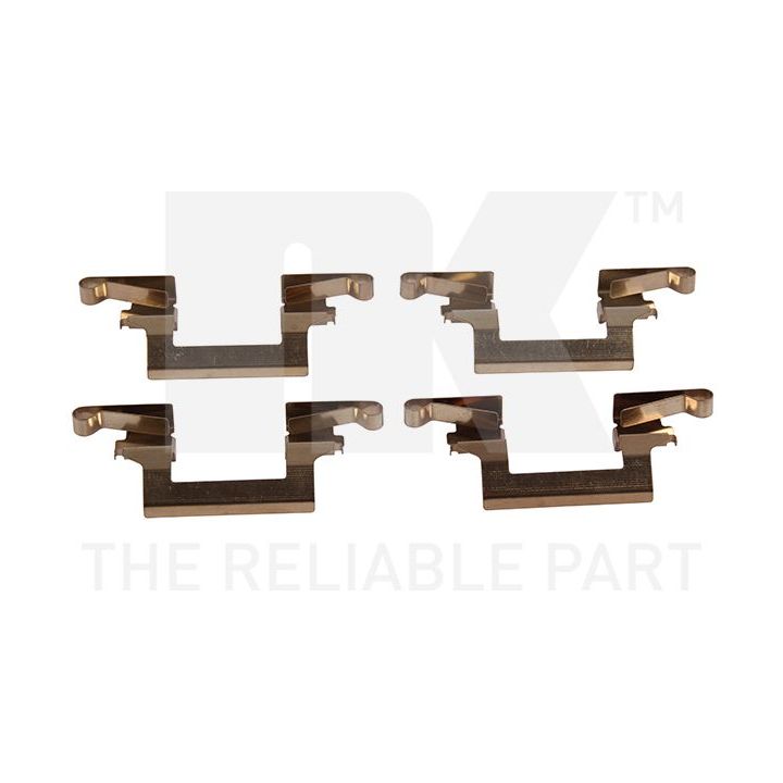 Priedų komplektas, diskinių stabdžių trinkelės NK 7922614