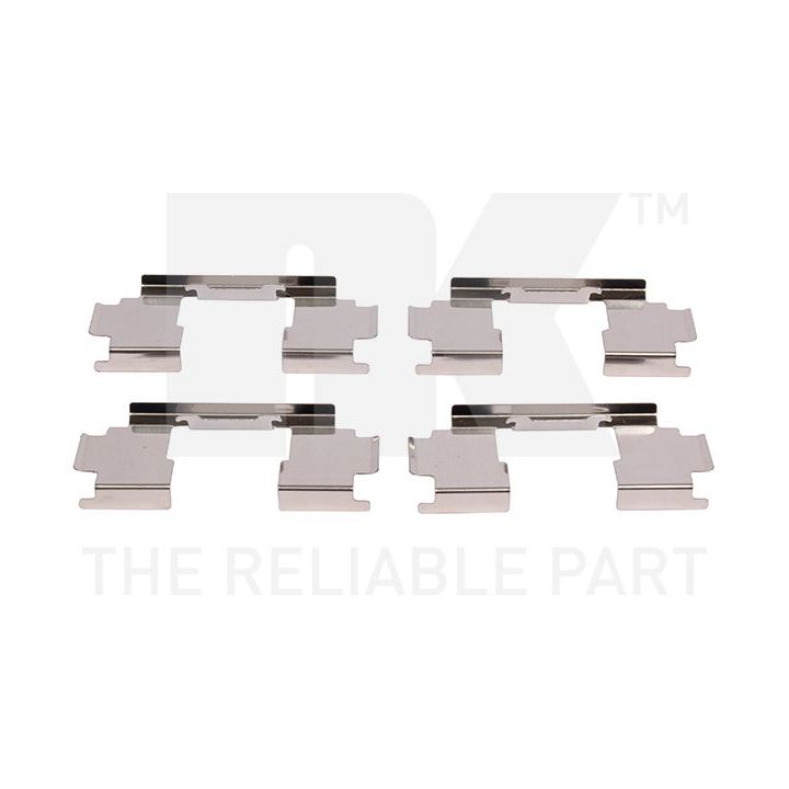 Priedų komplektas, diskinių stabdžių trinkelės NK 7926276