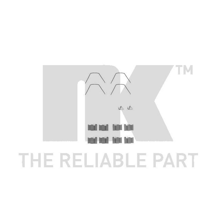 Priedų komplektas, diskinių stabdžių trinkelės NK 7932093