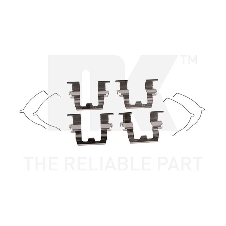 Priedų komplektas, diskinių stabdžių trinkelės NK 7932095