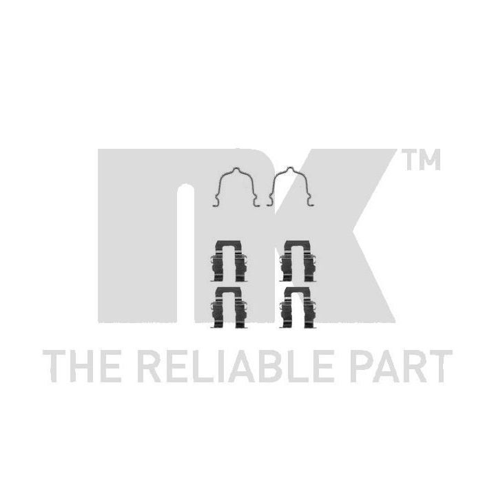 Priedų komplektas, diskinių stabdžių trinkelės NK 7932119