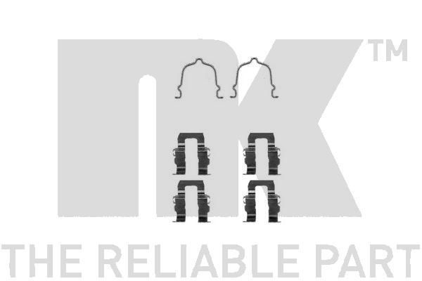 Priedų komplektas, diskinių stabdžių trinkelės NK 7932119