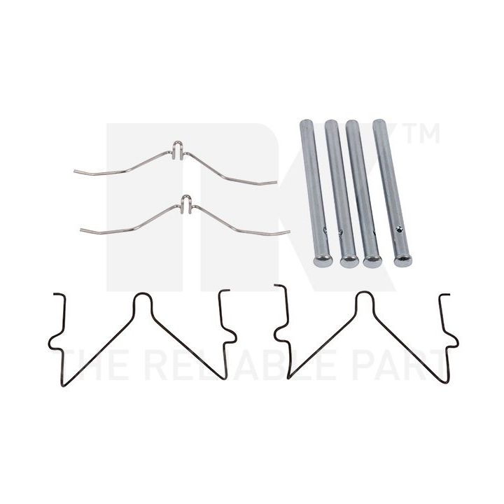 Priedų komplektas, diskinių stabdžių trinkelės NK 7932126
