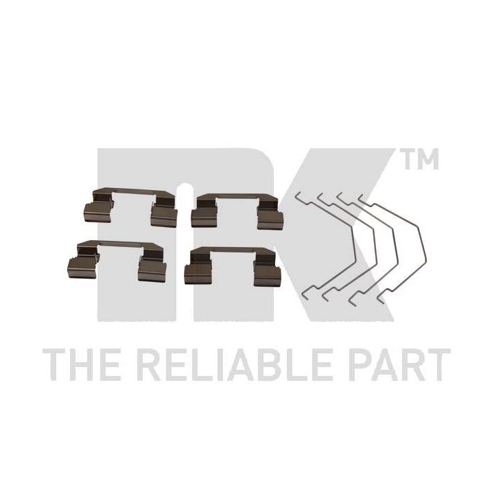 Priedų komplektas, diskinių stabdžių trinkelės NK 79321292