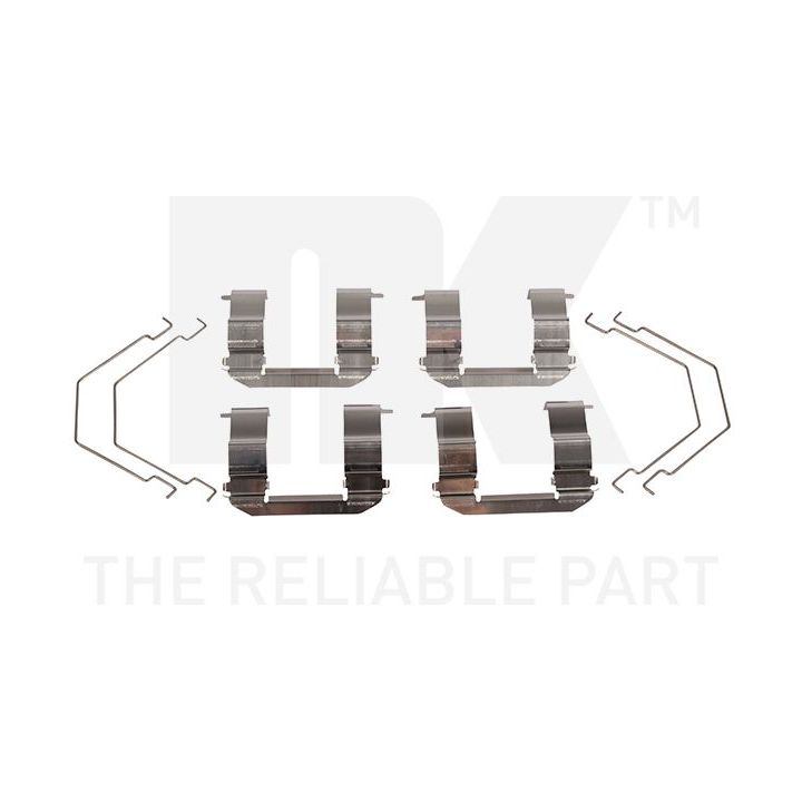 Priedų komplektas, diskinių stabdžių trinkelės NK 7932158