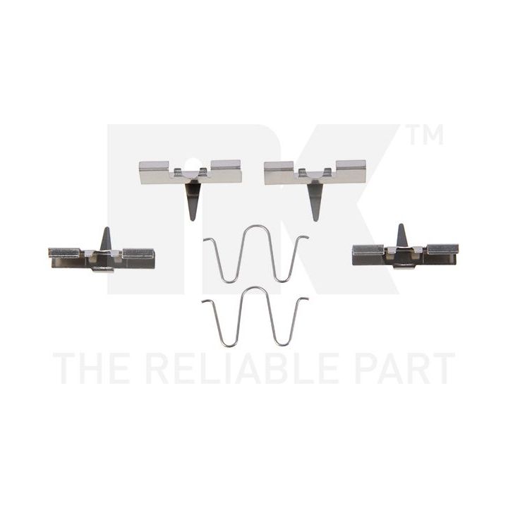 Priedų komplektas, diskinių stabdžių trinkelės NK 7932170