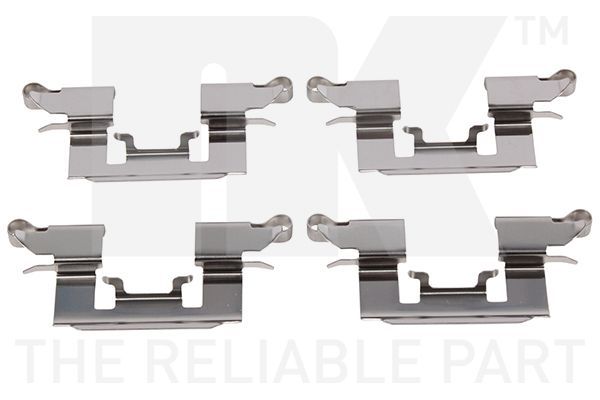 Priedų komplektas, diskinių stabdžių trinkelės NK 79321772