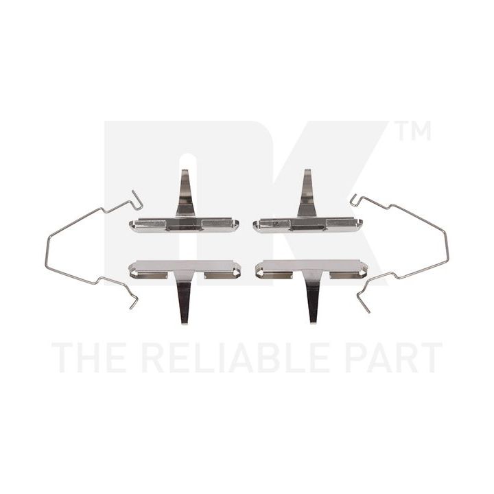 Priedų komplektas, diskinių stabdžių trinkelės NK 7932270