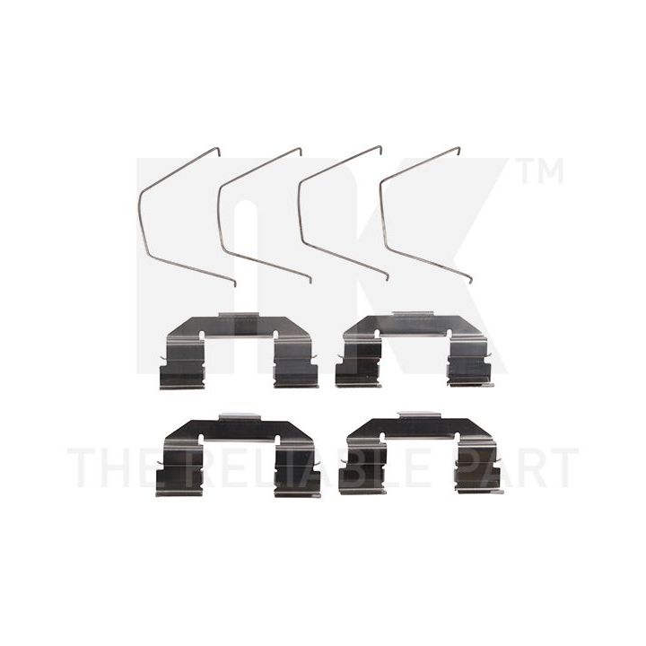 Priedų komplektas, diskinių stabdžių trinkelės NK 7932607