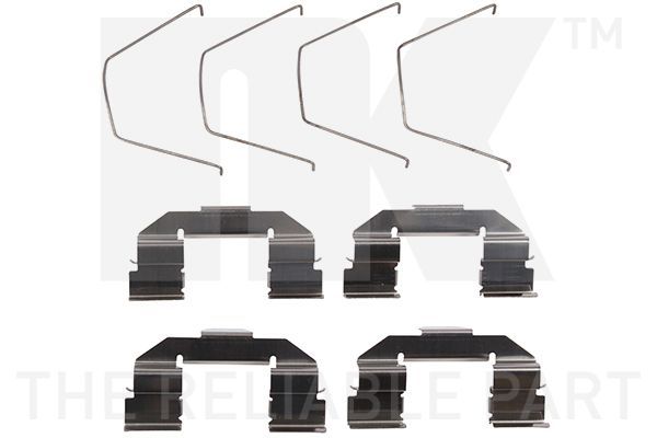 Priedų komplektas, diskinių stabdžių trinkelės NK 7932607