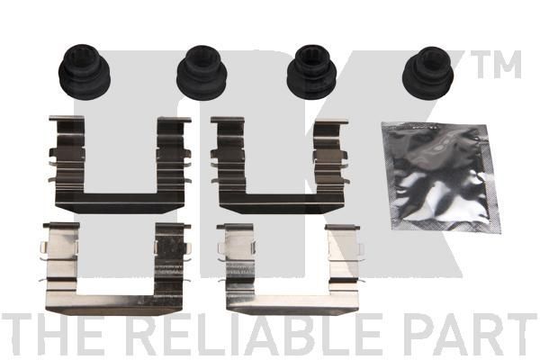 Priedų komplektas, diskinių stabdžių trinkelės NK 79341872