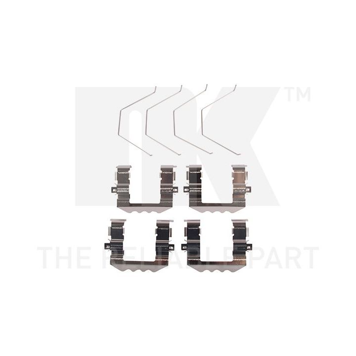 Priedų komplektas, diskinių stabdžių trinkelės NK 7934895