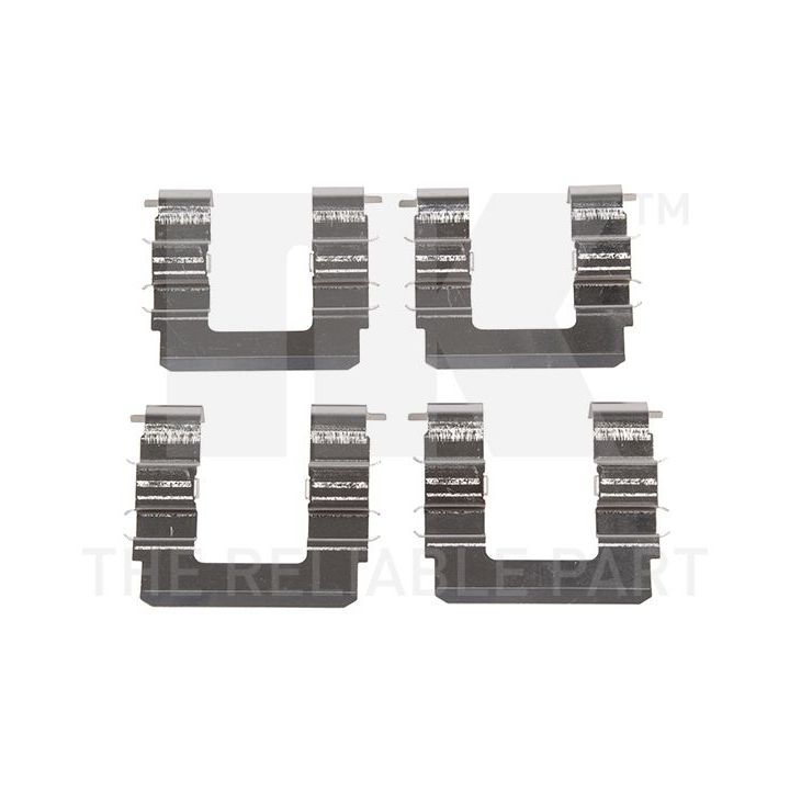 Priedų komplektas, diskinių stabdžių trinkelės NK 7935615