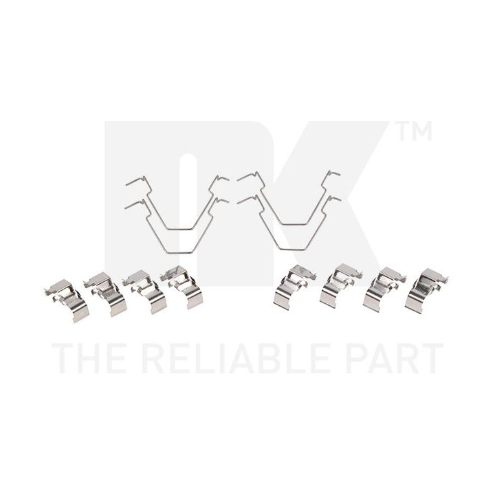 Priedų komplektas, diskinių stabdžių trinkelės NK 7935652