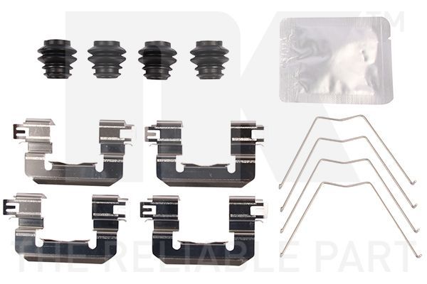 Priedų komplektas, diskinių stabdžių trinkelės NK 7935982