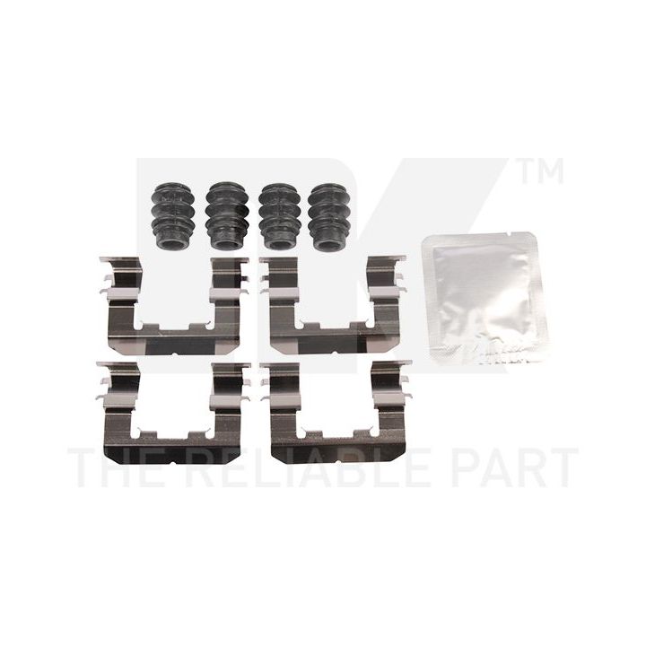 Priedų komplektas, diskinių stabdžių trinkelės NK 7935985