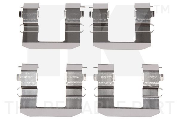 Priedų komplektas, diskinių stabdžių trinkelės NK 79361704