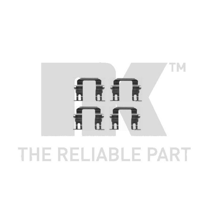 Priedų komplektas, diskinių stabdžių trinkelės NK 7936275