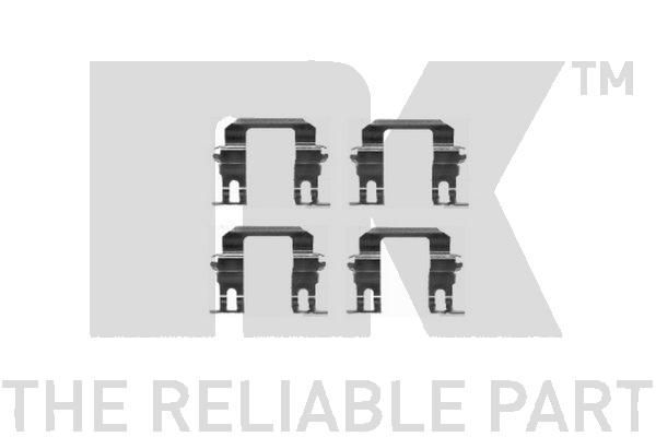 Priedų komplektas, diskinių stabdžių trinkelės NK 7936275