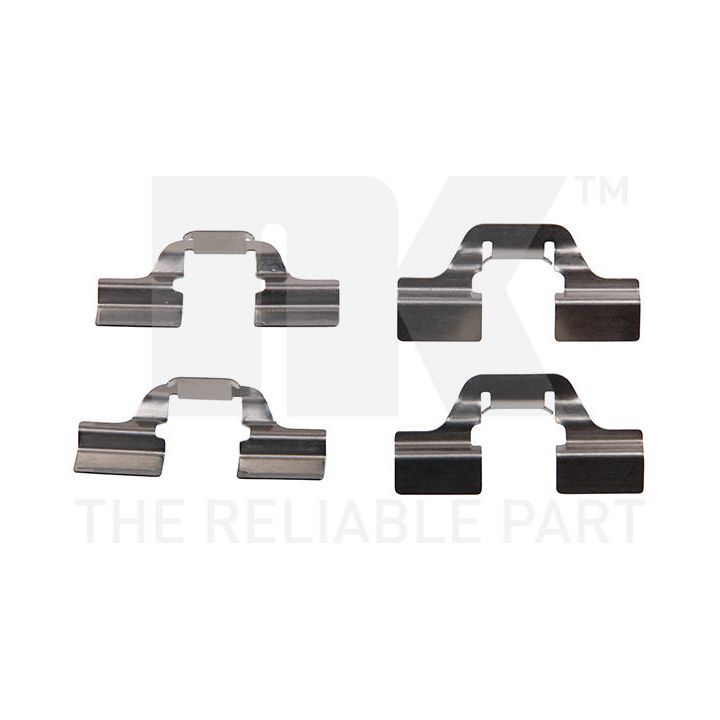 Priedų komplektas, diskinių stabdžių trinkelės NK 79391749