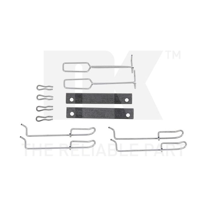 Priedų komplektas, diskinių stabdžių trinkelės NK 7939265