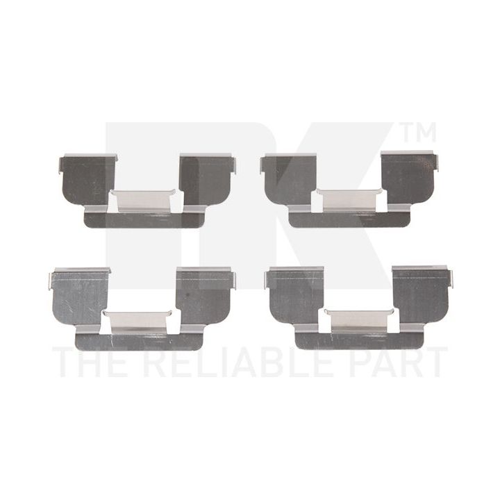 Priedų komplektas, diskinių stabdžių trinkelės NK 7939698