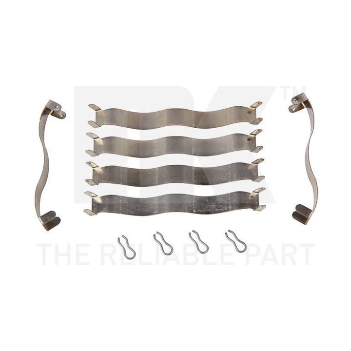 Priedų komplektas, diskinių stabdžių trinkelės NK 7939937