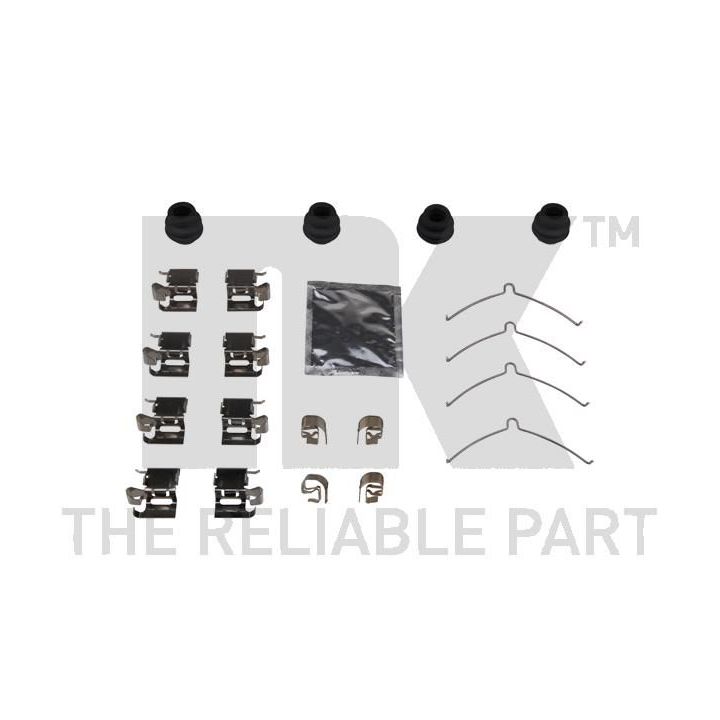 Priedų komplektas, diskinių stabdžių trinkelės NK 79450001