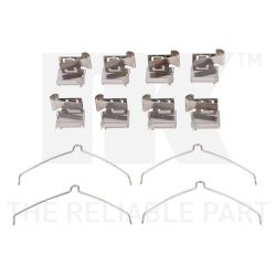 Priedų komplektas, diskinių stabdžių trinkelės NK 7945622