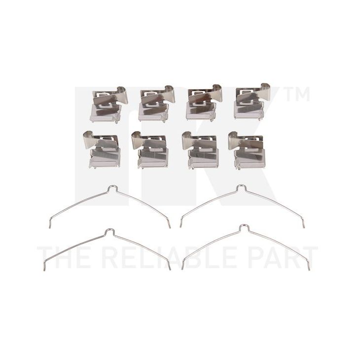 Priedų komplektas, diskinių stabdžių trinkelės NK 7945622