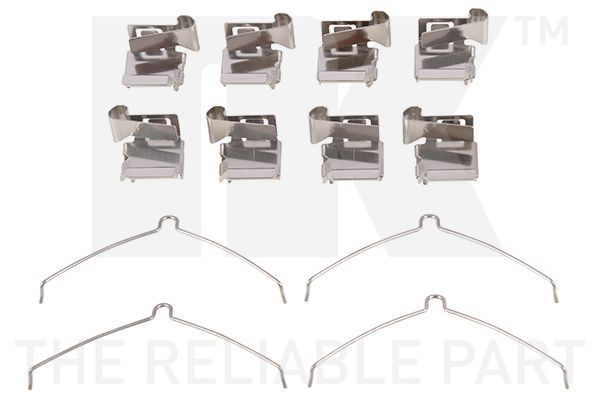 Priedų komplektas, diskinių stabdžių trinkelės NK 7945622