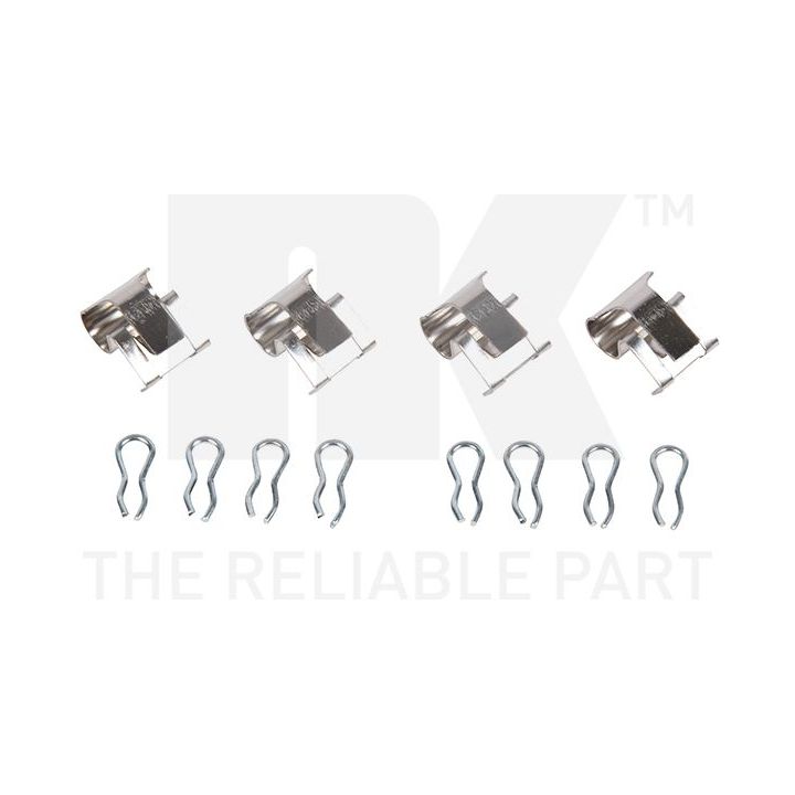 Priedų komplektas, diskinių stabdžių trinkelės NK 7999055