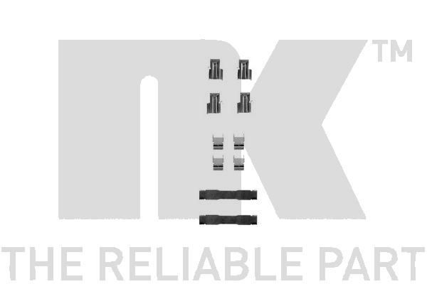 Priedų komplektas, diskinių stabdžių trinkelės NK 7999071