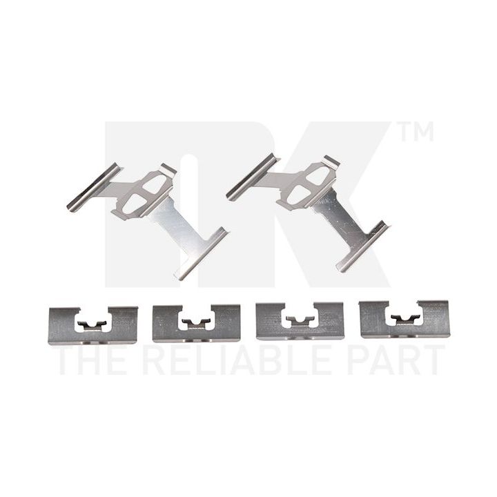 Priedų komplektas, diskinių stabdžių trinkelės NK 7999092