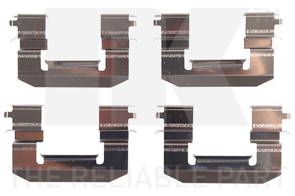 Priedų komplektas, diskinių stabdžių trinkelės NK 79991018