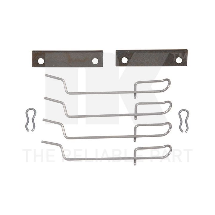 Priedų komplektas, diskinių stabdžių trinkelės NK 7999125