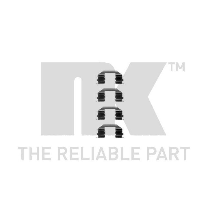 Priedų komplektas, diskinių stabdžių trinkelės NK 7999258