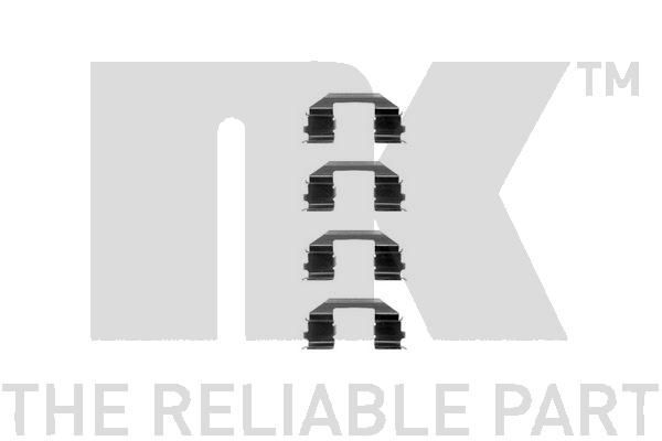 Priedų komplektas, diskinių stabdžių trinkelės NK 7999258