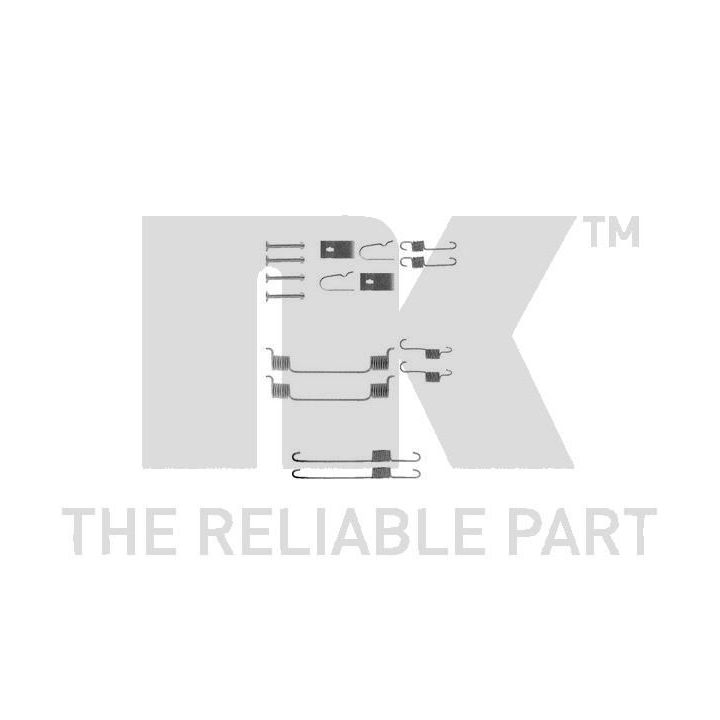 Priedų komplektas, stabdžių trinkelės NK 7932700