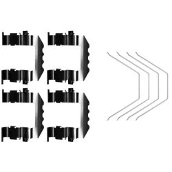 Priedų komplektas, diskinių stabdžių trinkelės HELLA 8DZ 355 206-461