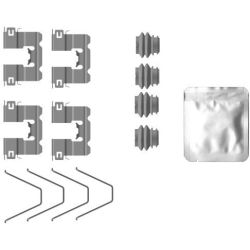 Priedų komplektas, diskinių stabdžių trinkelės HELLA 8DZ 355 207-231